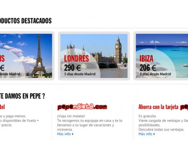 Pepetravel Homepage Detalles