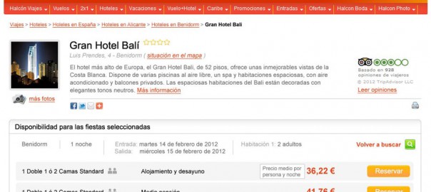 Halcon Ficha Hoteles