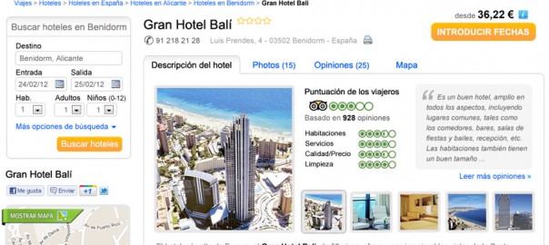 Halcon Ficha Hotel