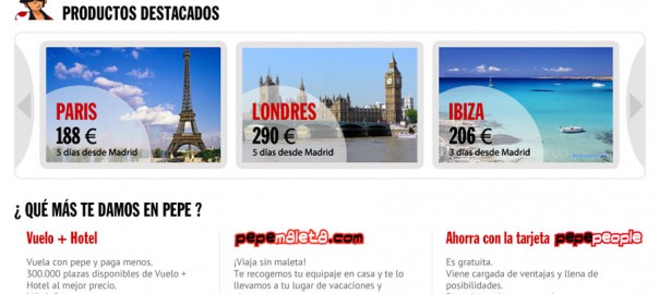 Pepetravel Homepage Detalles